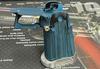 Nova CNC G10 Grip for Tokyo Marui 5.1 Hicapa GBB series - Black-Blue ( Ditch Texture )